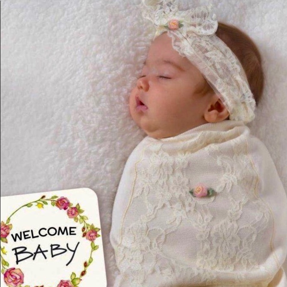 Lace Blossoms Cocoon Swaddle